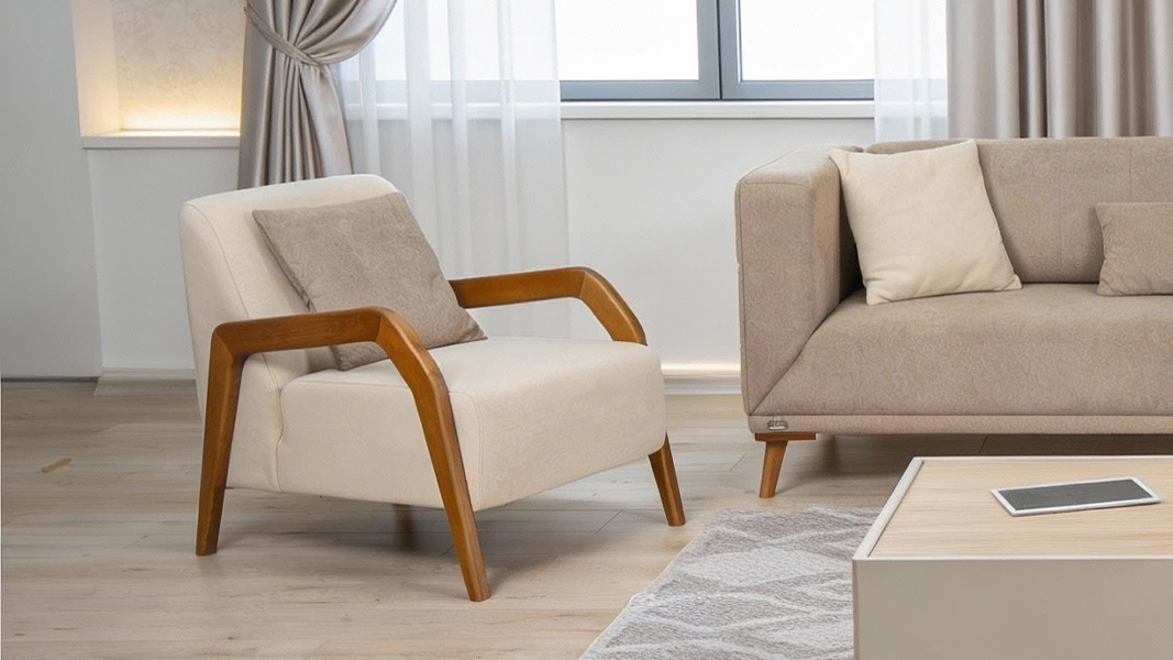 Karina Divan Dəsti (Krem)-3