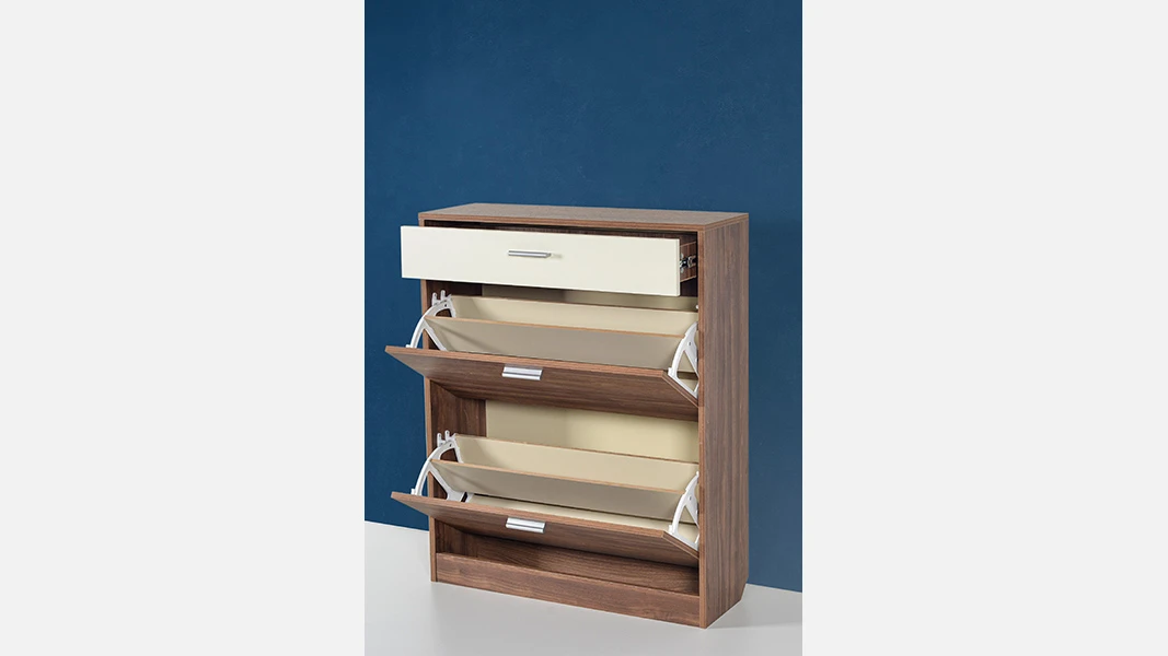 Dual (Selekt Ceviz) Ayaqqabı Dolabı-2