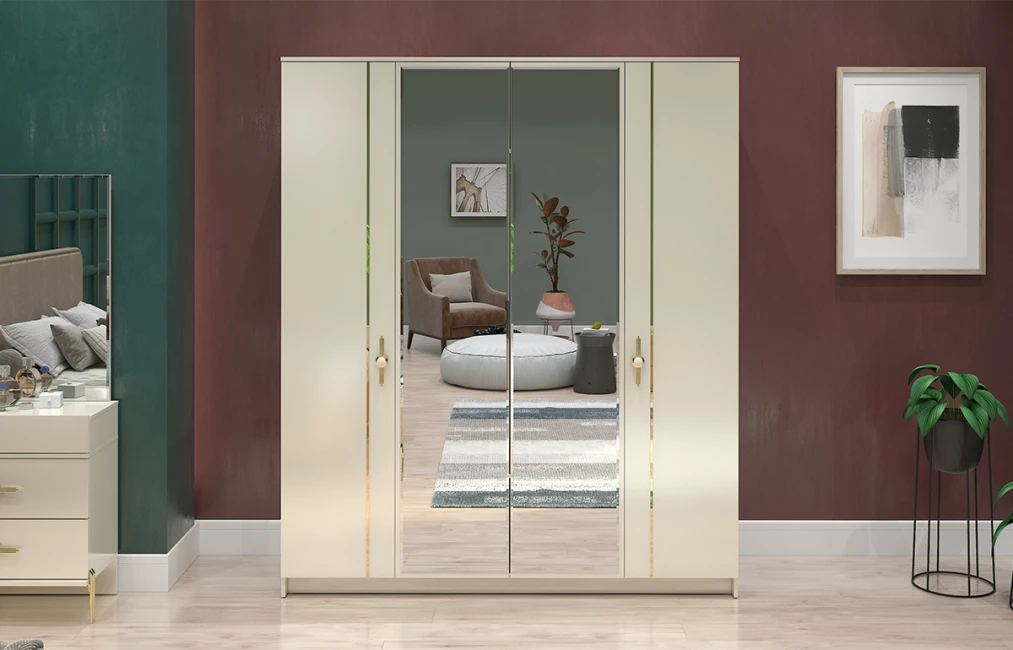 Muray 4 Door Wardrobe-1