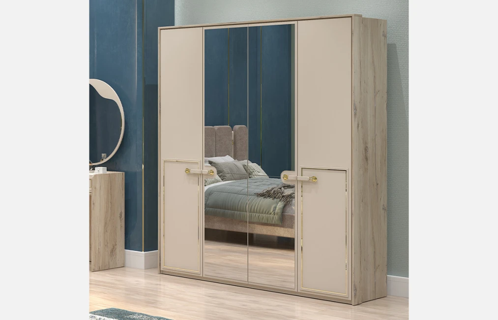 Santa 4 Door Wardrobe-1