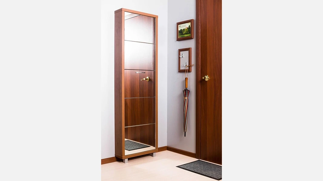 Lüks 5 (Ceviz) Ayaqqabı Dolabı-1