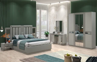 Elmas Yataq Dəsti (4 Qapılı Dolab ilə)