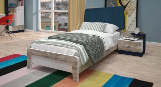 Stil Çarpayı (Mavi)