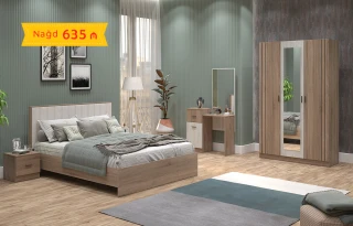 Komo Yataq Dəsti (3 qapılı dolab ilə)