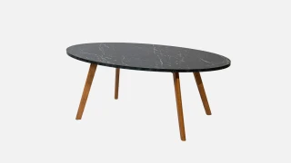 Ella Mərmər Jurnal Masa (Qara)