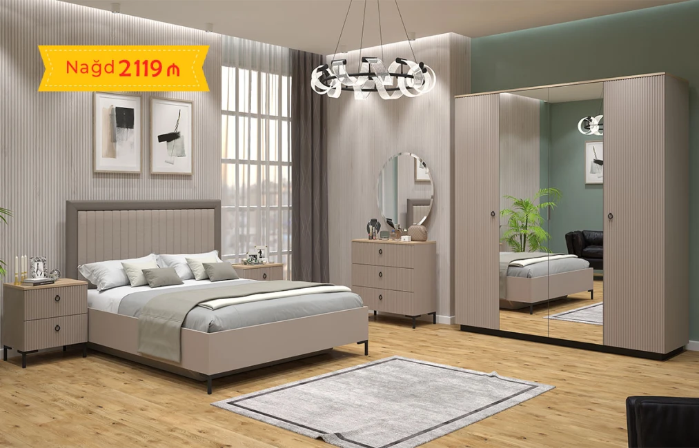 Domenika Yataq Dəsti (Kapuçino)-1