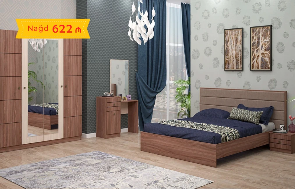 Tuna Yataq Dəsti (4 qapılı dolab ilə)-1