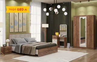 Fırat Bedroom Set(w/3 door wardrobe)
